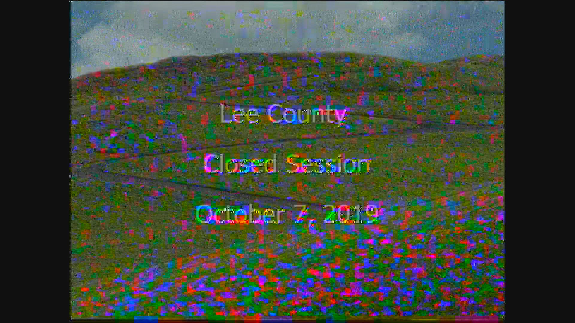 Lee County Board of Commissioners Meeting: October 7, 2019 6pm